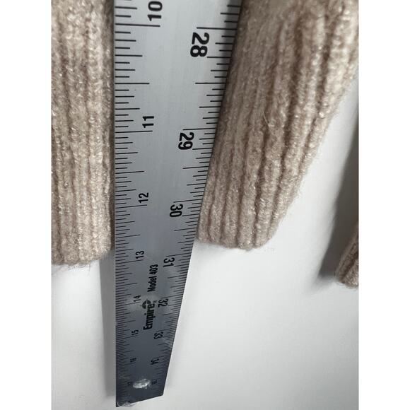 Per Se Sweater Womens Turtleneck Stripe Pullover Tuape White Size XL - Picture 7 of 7